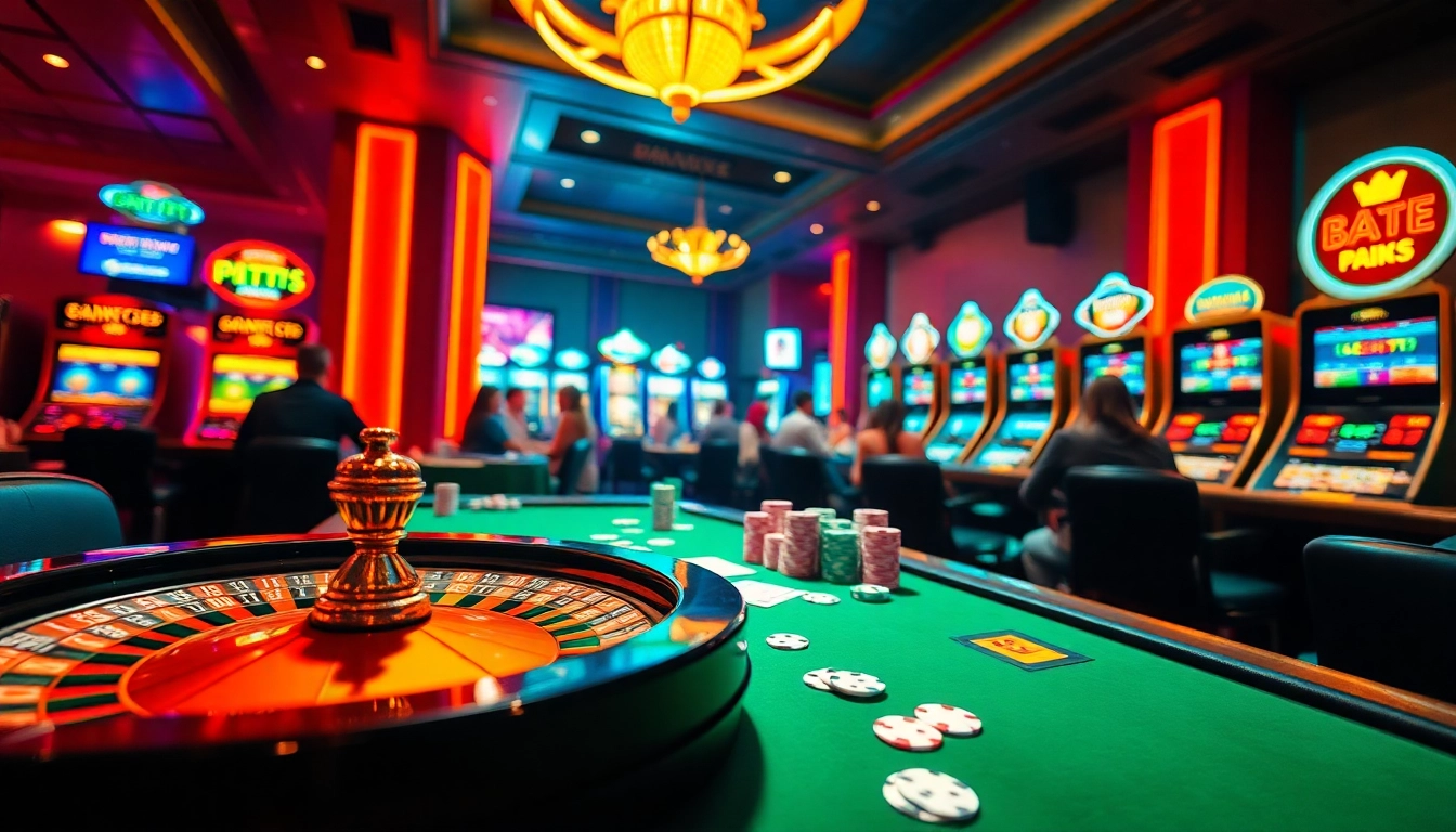 Engage with thrilling games at the casino table inspired by https://go8.onl/, showcasing action-packed poker gameplay and vibrant chips.