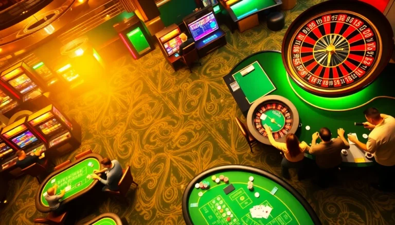 LC88 players celebrating a big win at a vibrant casino table, featuring colorful poker chips.